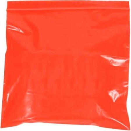 BOX PACKAGING Global Industrial„¢ Reclosable Poly Bags, 6"W x 9"L, 2 Mil, Red, 1000/Pack PB3615R